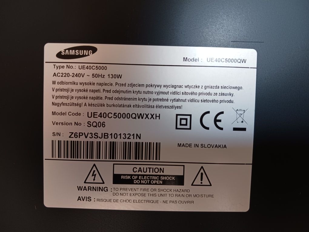 Samsung LED TV 40" FULL HD UE40C5000