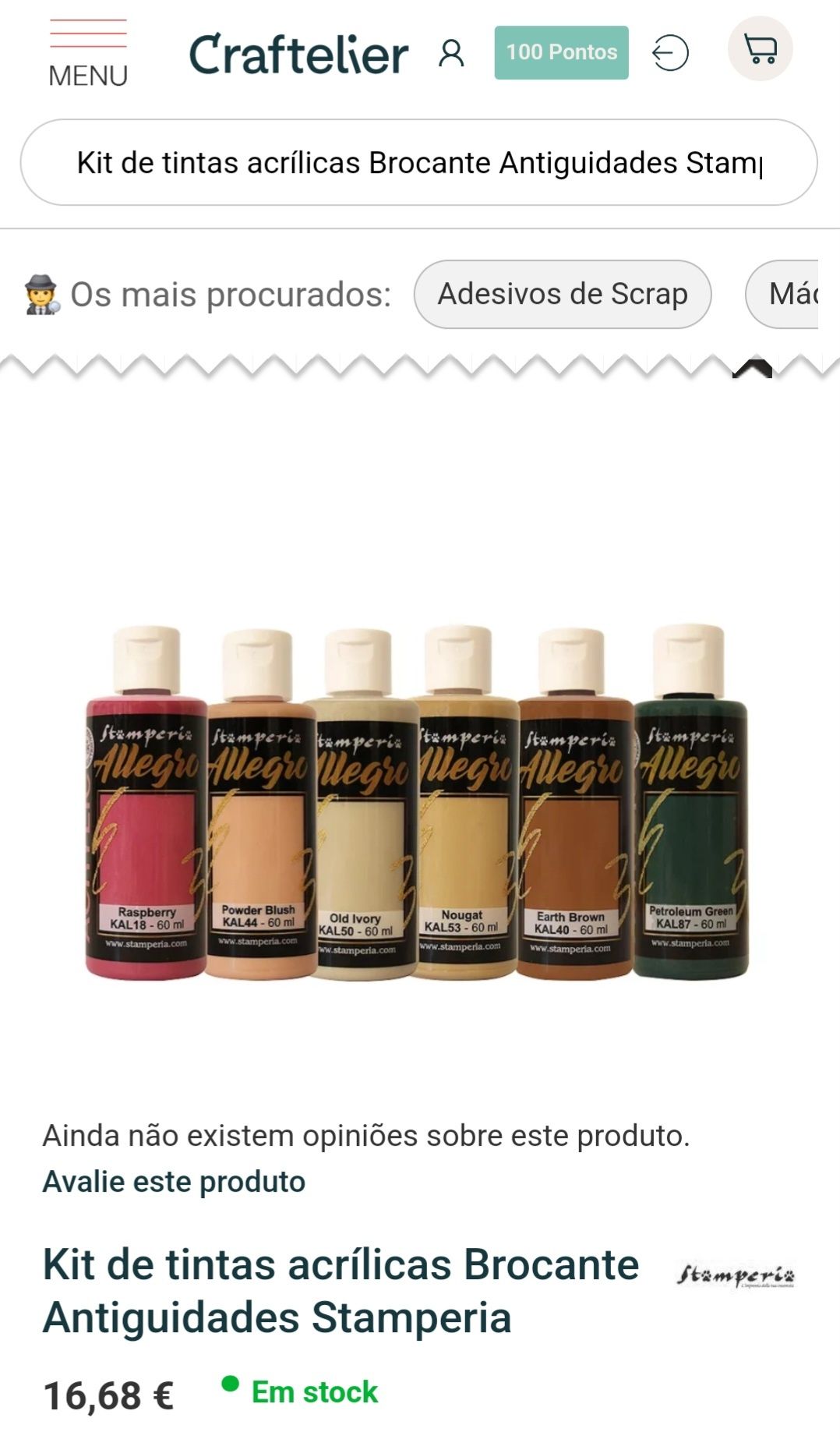 Tintas acrílicas 60ml Craftelier