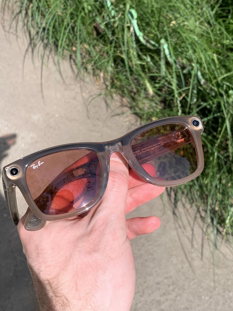 Ray-ban META wayfarer самозатемняючі watermelon red - clear фотохромні