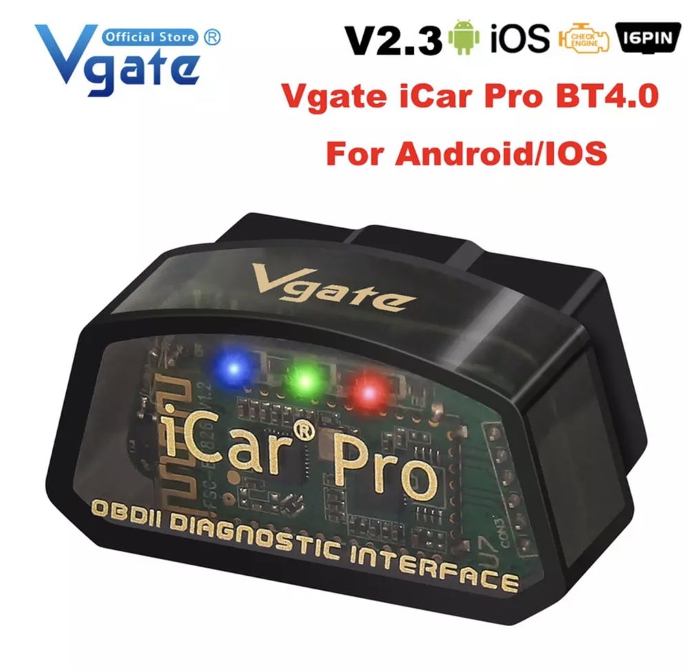 Автосканер VGATE ICAR PRO BT4.0\WIFI (Android \iOs]ELM327/Viecar