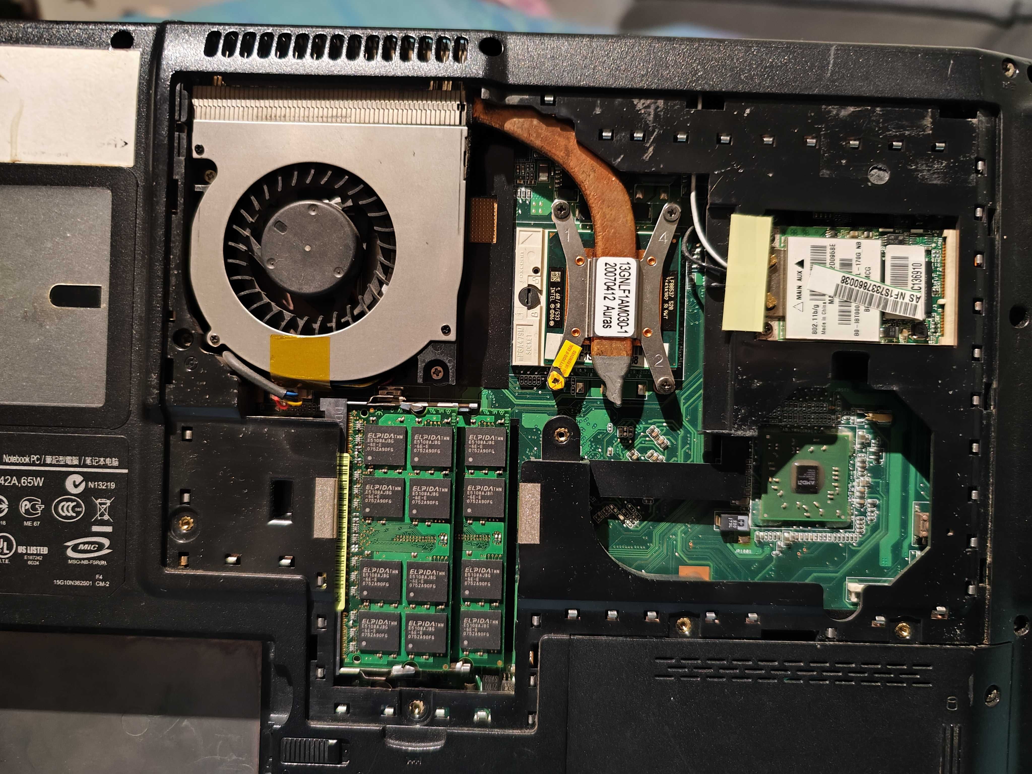 Laptop ASUS F5R   1.6GHz