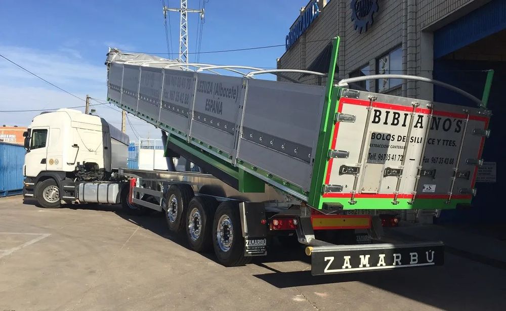 Zamarbu Do odbioru-Wywrotka UNIWERSALNA / Rama aluminium/V58m3 /13,60m/ Burty 1200mm + Nadstawy 500mm  Wywrot tylny