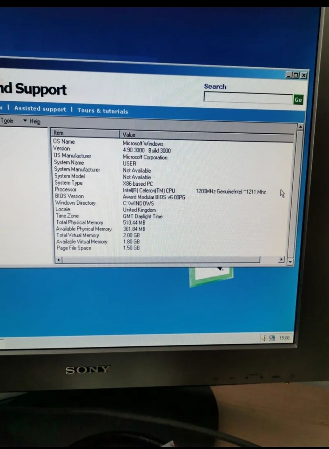 Computador Celeron 1200 Tualatin, 512MB socket 370