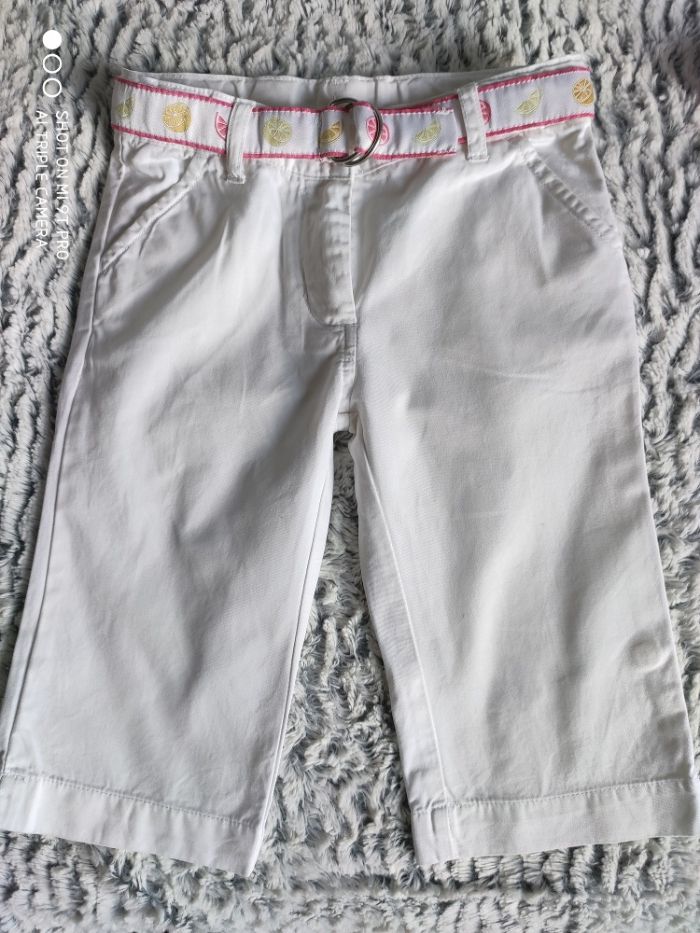 Spodnie capri markowe Janie and Jack, 2 bluzeczki -zestaw 18-24m USA