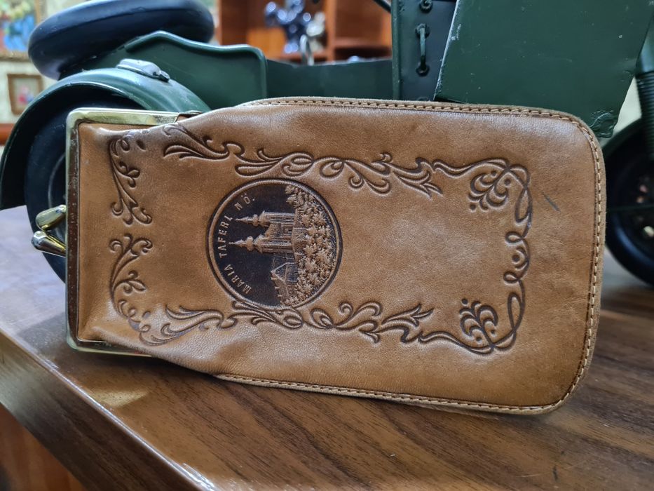 Винтажный Кожаный Кошелёк в Старинном Стиле Австрия