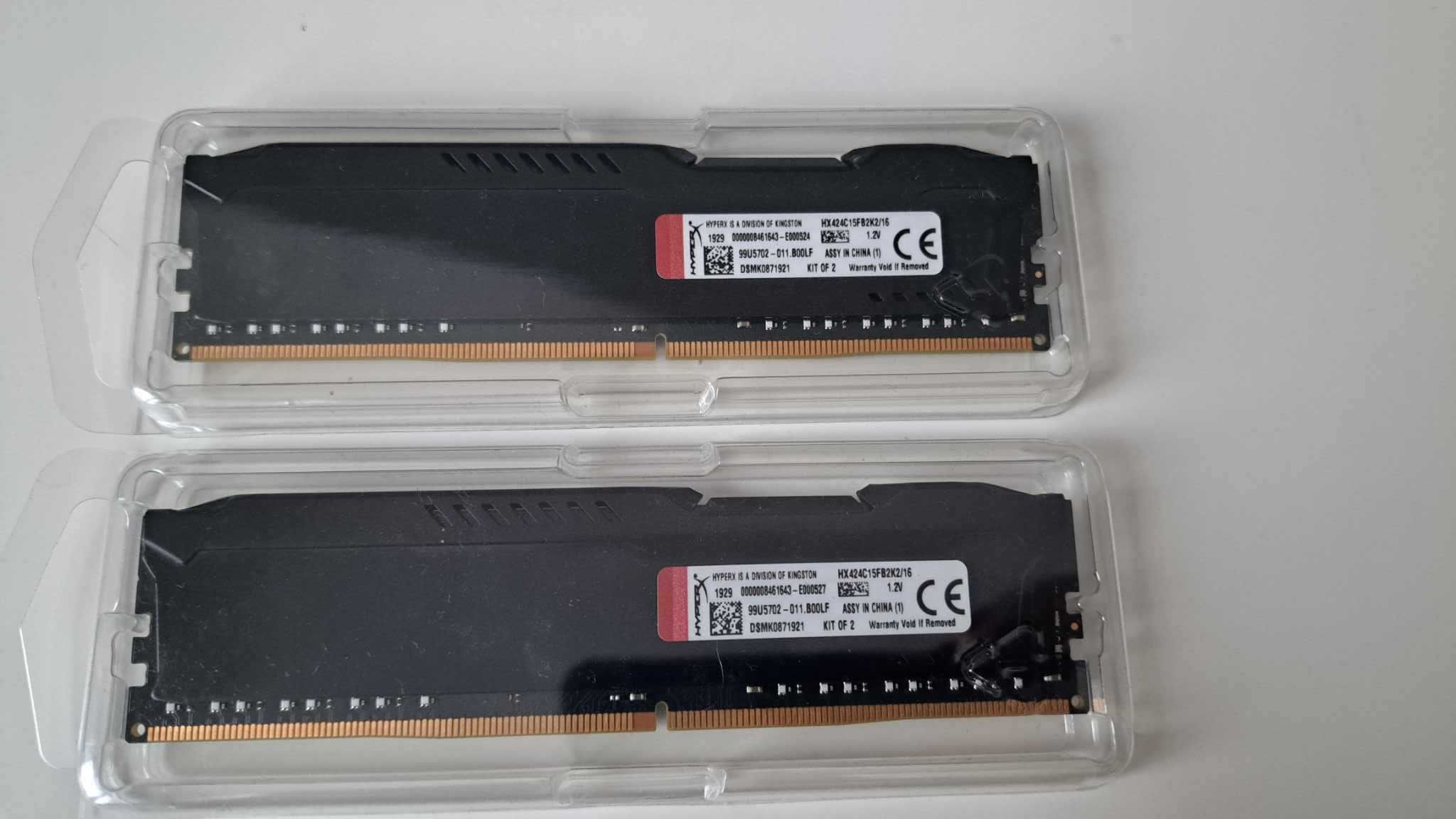Pamięć RAM DDR4 HyperX 16GB 2400MHz Fury Black CL15 (2x8GB)