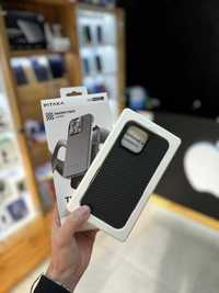 Pitaka MagEZ Case 4 Twill 1500D for iPhone 15 Pro Max, Black/Grey