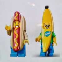 Nowe klocki figurki banan Hot dog kompatybilne z Lego