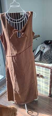 Vestido camel H&M