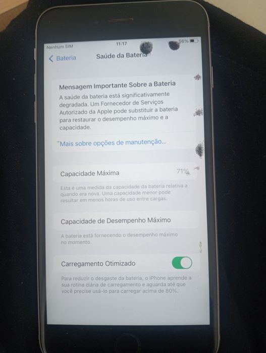 iPhone 6 s plus com Robô para glovo e bolt