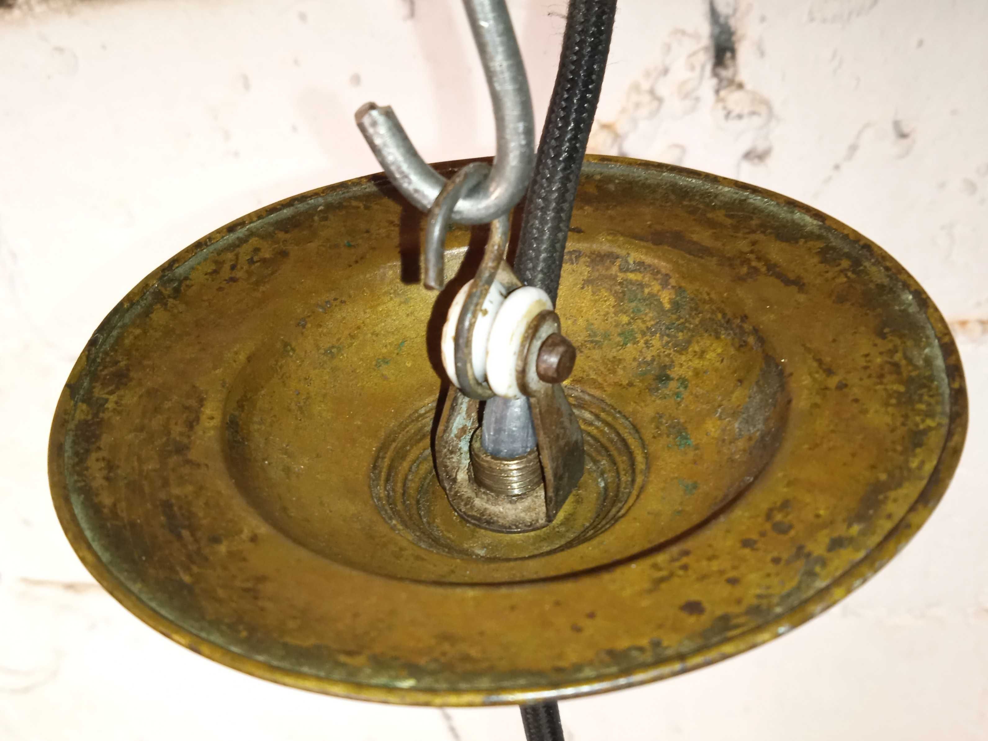 stary LAMPA przedwojenna? z kloszem szkło dwuwarstwowe