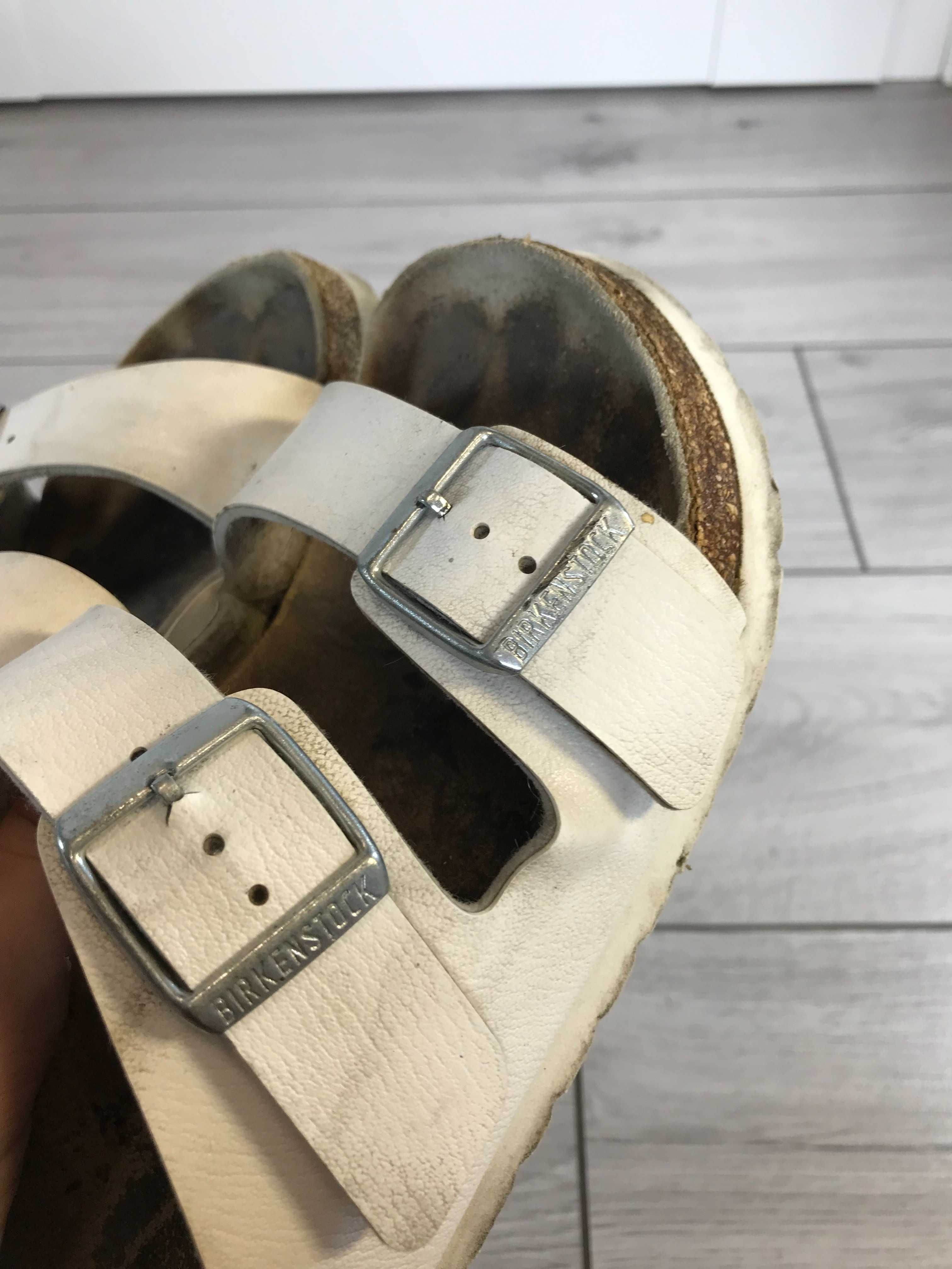 Skórzane klapki Birkenstock Arizona rozm. 37