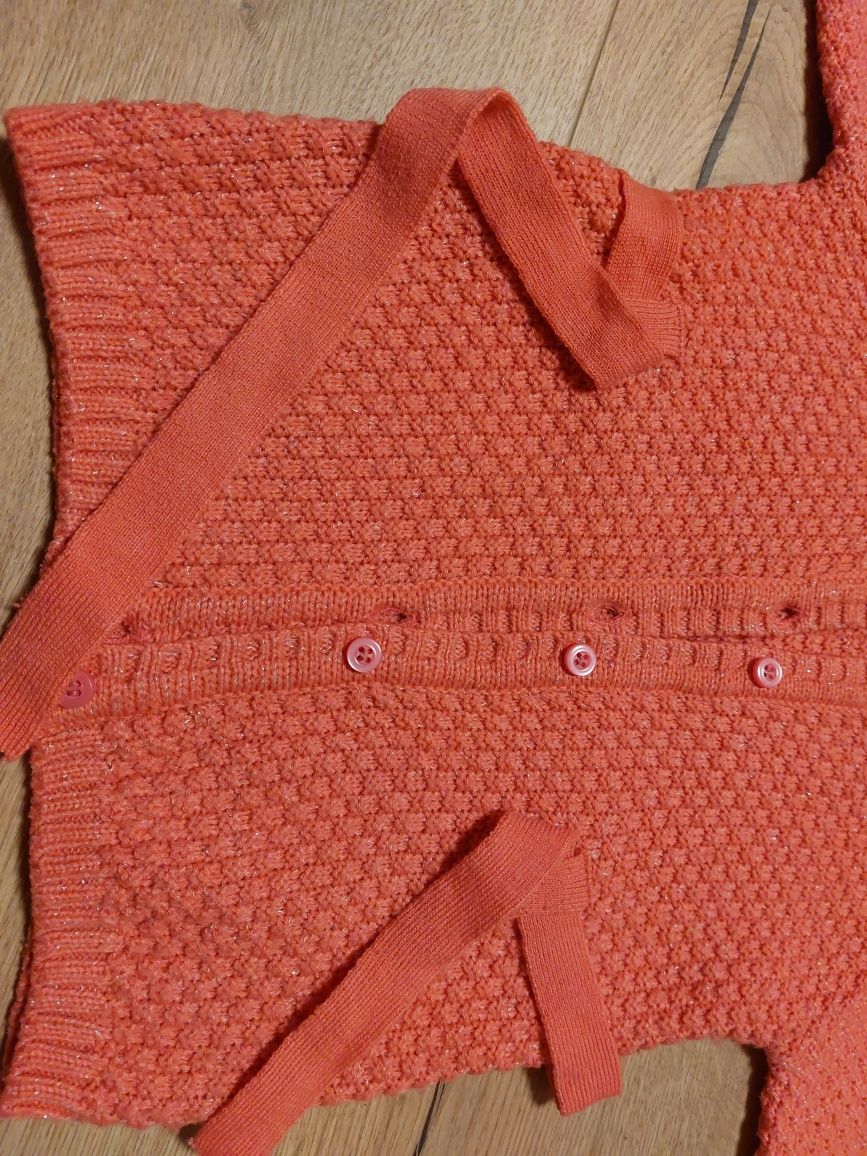 Sweterek dla dziewczynki Pepco rozmiar 92 koralowy