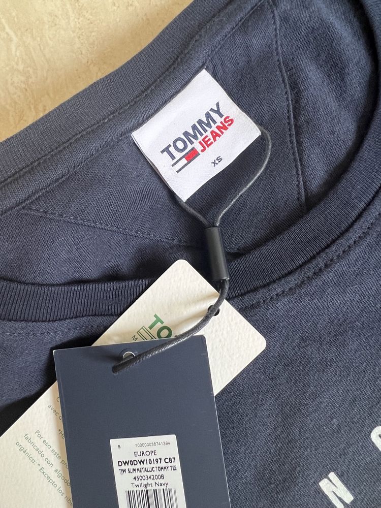 NOWA koszulka Tommy Jeans Hilfiger damska granatowa prezent