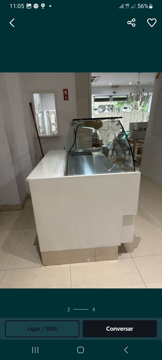Vitrine de Gelados 7 cubas