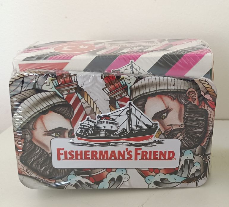 Fisherman's Friend cukierki salmiak z maliną zestaw 3x25 g oraz puszka