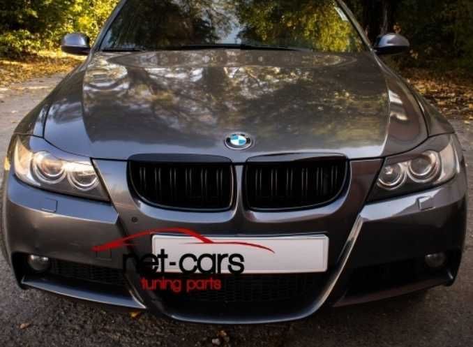 Grill Nerki BMW E90 E91 05-08 M Pakiet czarny połysk