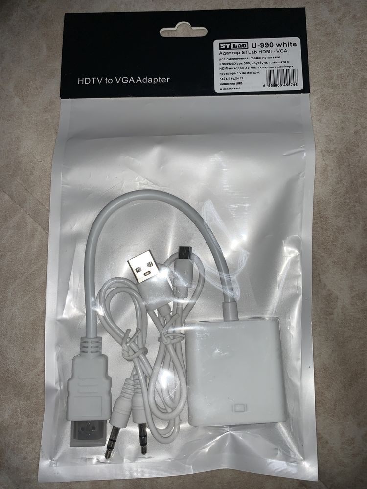 Адаптер STLab HDMI to VGA (U-990)