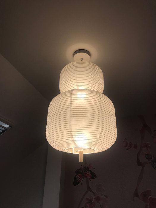 Lekko uszkodzona Lampa wisząca z papieru ryżowego Misaki Westwing