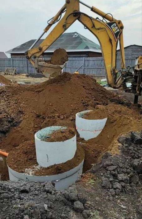 Каналізація копка септик вигрібна яма з бетонних кілець 5/7/10/12 м3