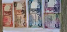 Angola notas em escudos 1000$ 500$ 100$ 50$ 20$ anos 1962, 1972, 1973