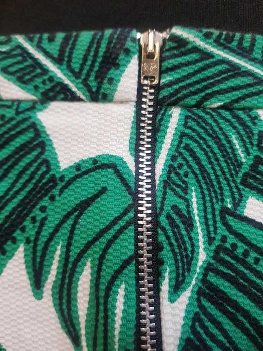 Spódniczka w palmy monstera rozm. XS-S bawełna