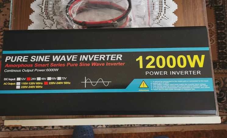 [NOVO] Inversor / Transformador 6000W / 12000W [Onda Pura] [12V / 24V]