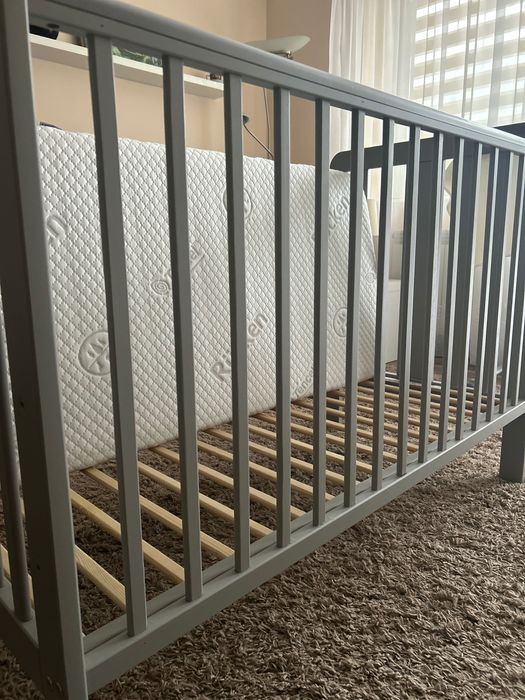 Łóżeczko niemowlęce Star Cot 120x60 + materac Rucken