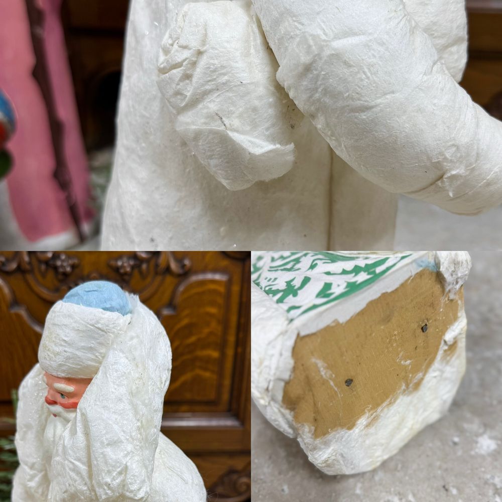 Дед Мороз из ваты. СССР, 1960-е годы. СССР ёлочные игрушки