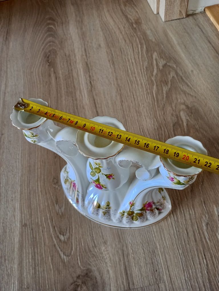 Świecznik porcelanowy Chodzież super stan