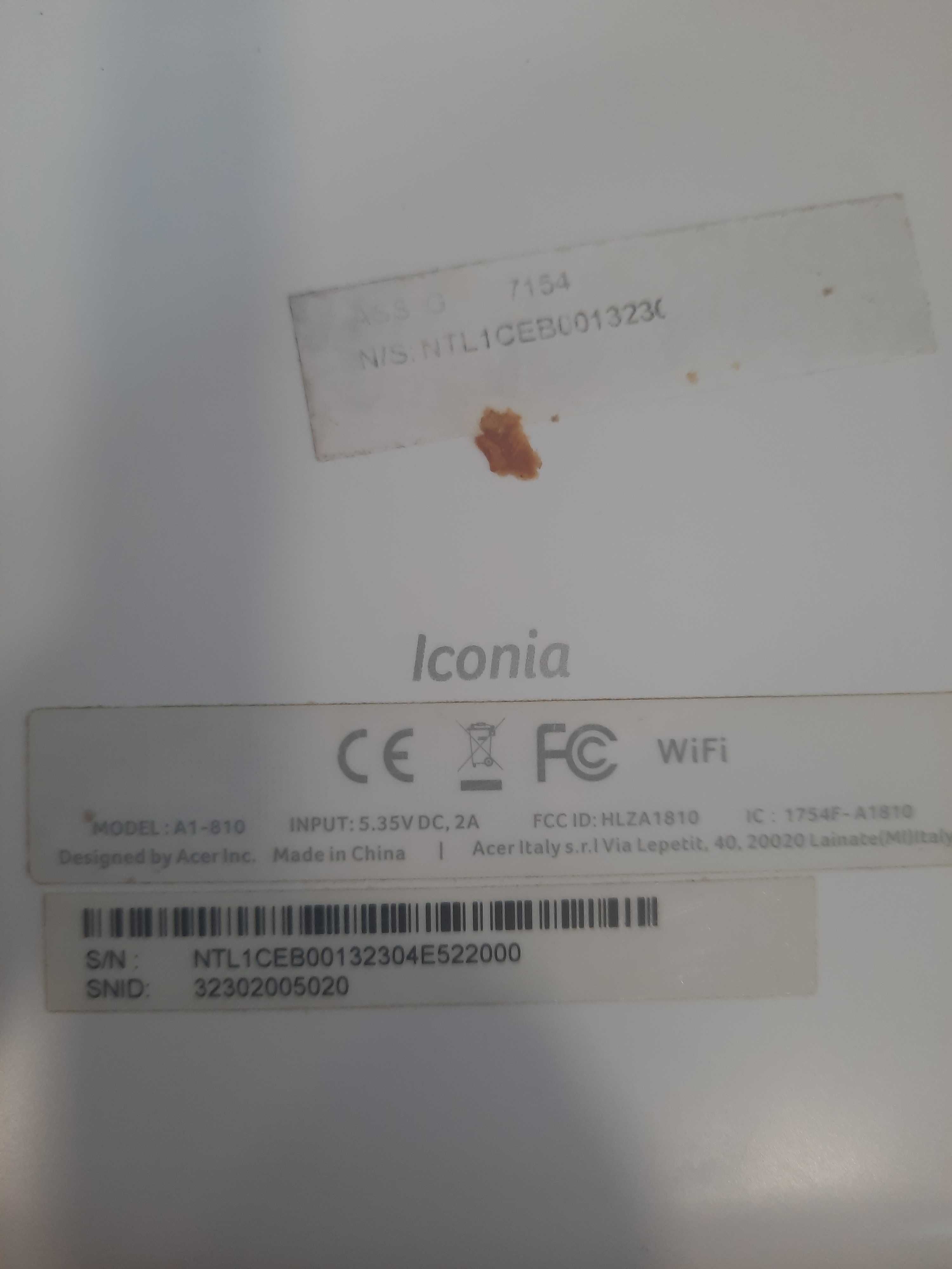 Tablet ACER Iconia A1-810 16GB