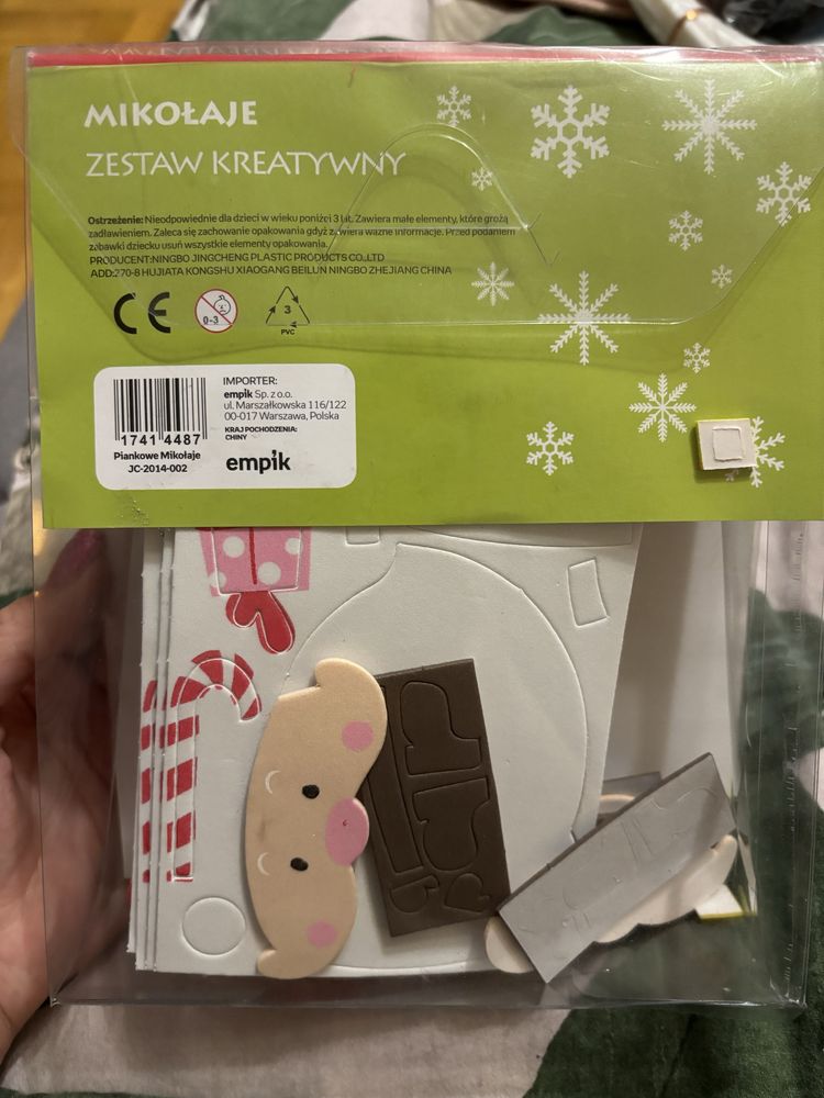 Zestaw kreatywny mikołaje 3+ empik nowy