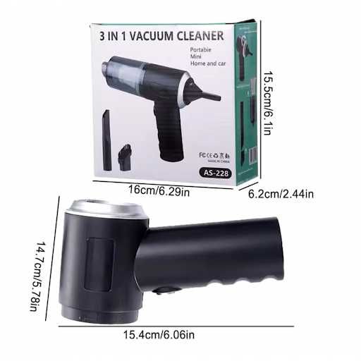 Автомобильный пылесос аккумуляторный UFT CVC3 3 в 1 Vacuum cleaner