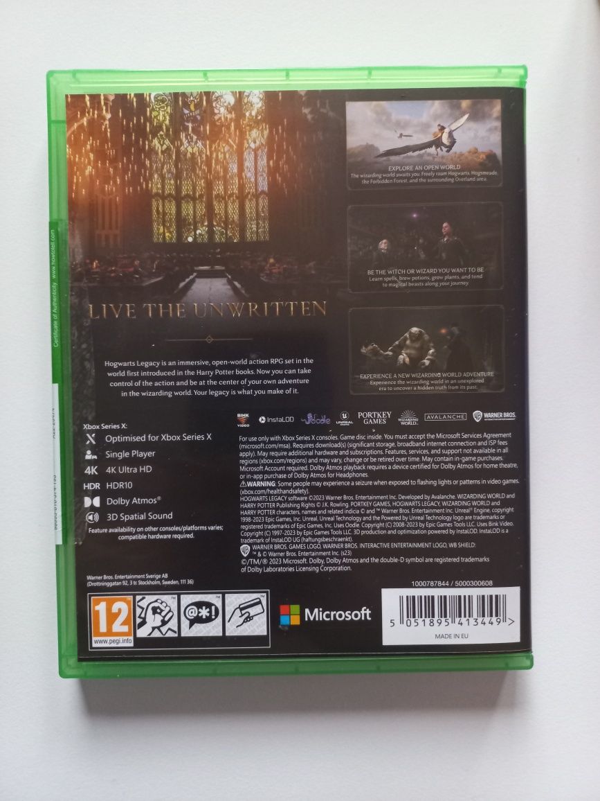 Gra Hogwarts Legacy na Xbox Series X