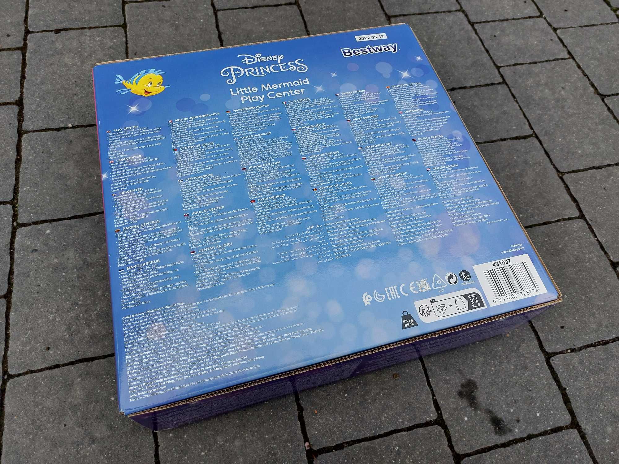 Bestway 91097  Mała Syrenka wodny dmuchany plac zabaw basen dla dzieci