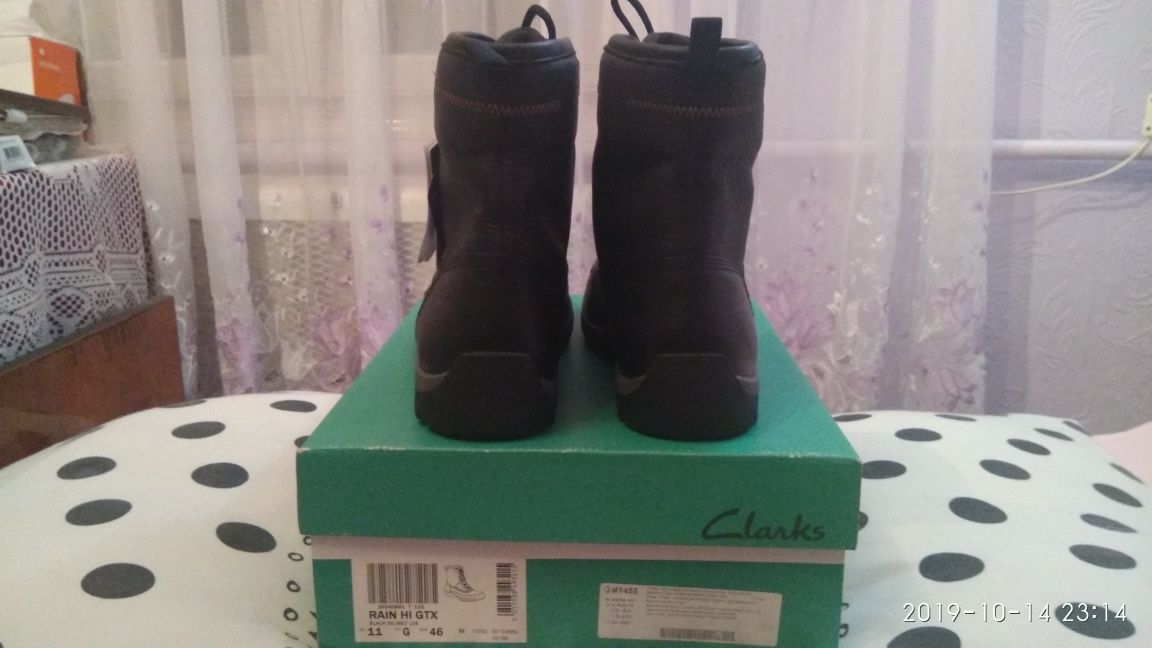 Clarks Rain HI GTX мужские ботинки (оригинал) 45 р