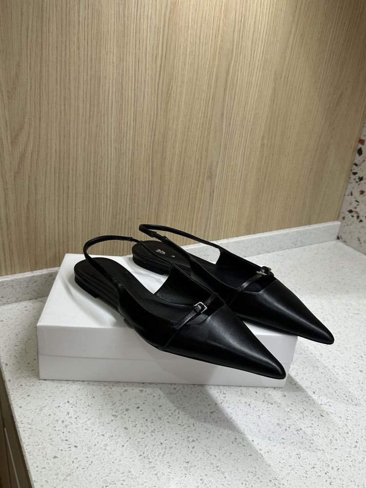 Слінгбеки шкіряні Zara 38 розмір