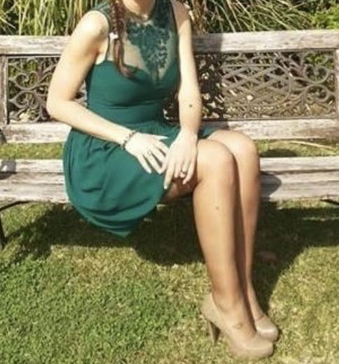 Vestido Verde com renda Zara (Muito bom estado)