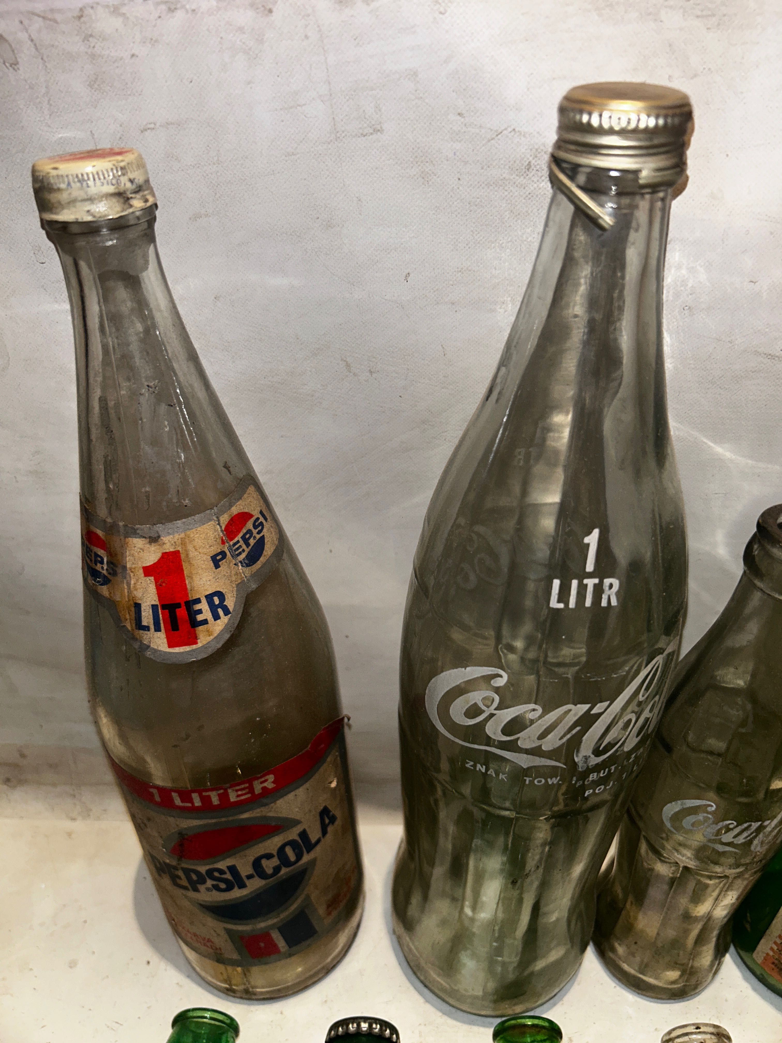 Stare Butelki PEPSI,COCA-COLA I inne z PRL-u