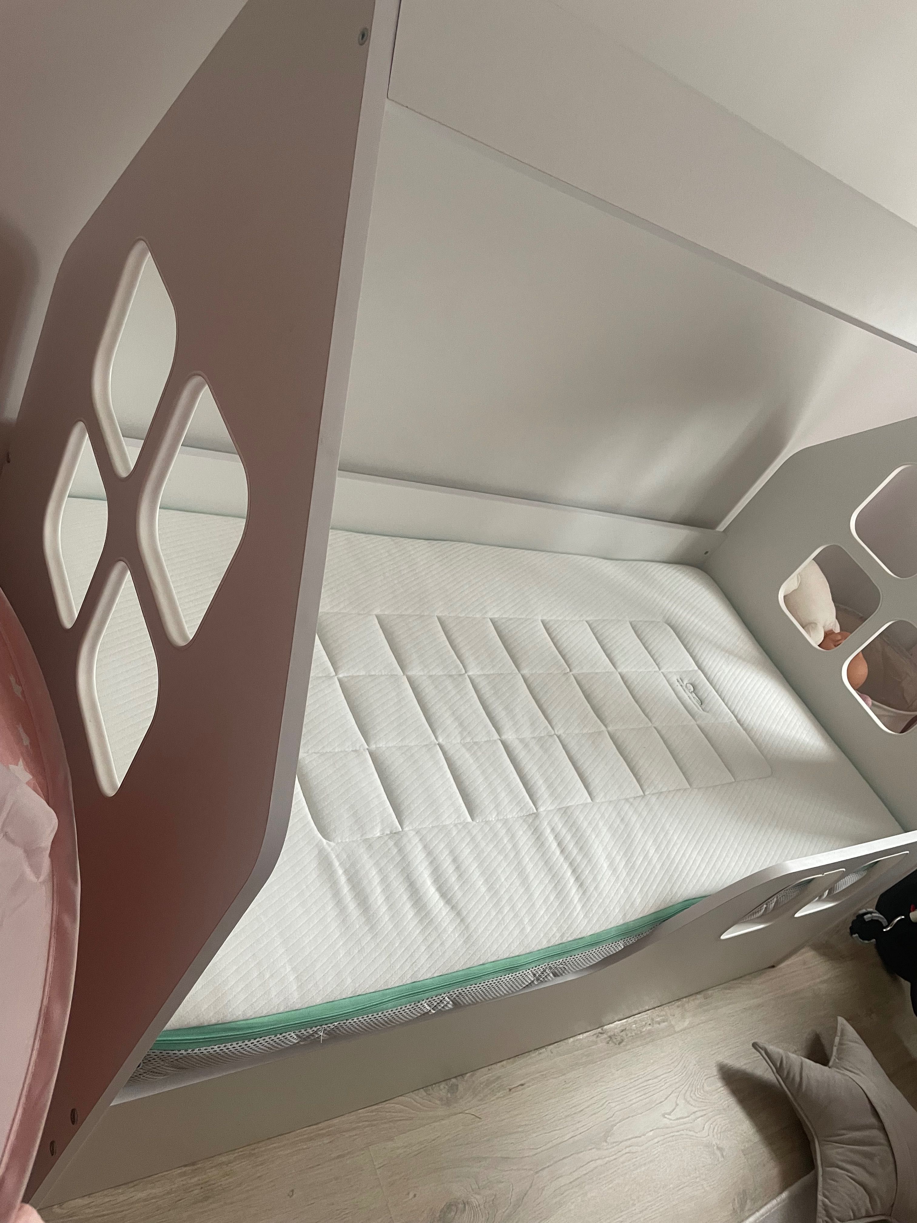 Cama casa criança branca