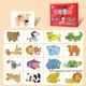Karty puzzle edukacyjne  do dopasowania dla dzieci zabawka edukacyjna