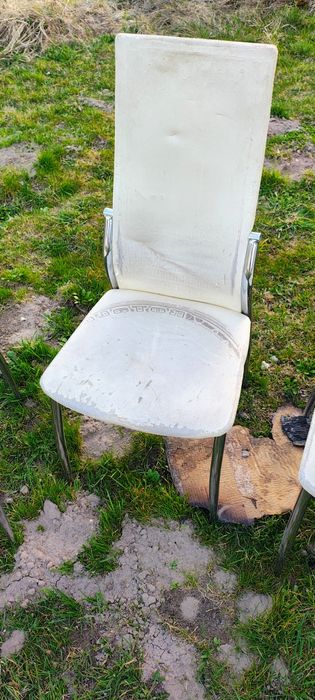 Krzesła do renowacji okazja chromy 6szt