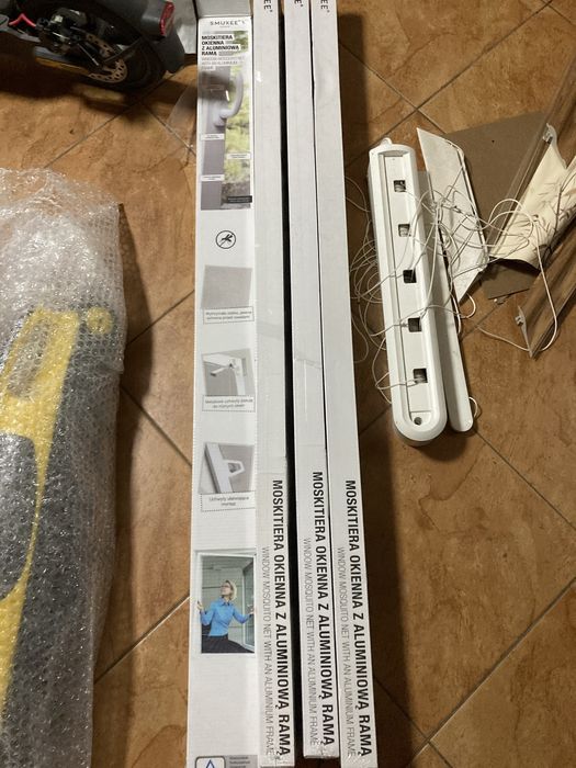 Moskitiera okienna z aluminiowa rama 100x120