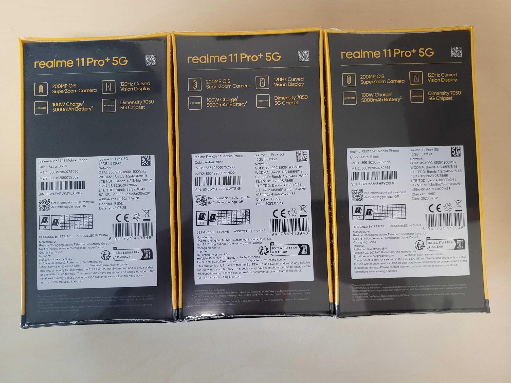 Realme 11 Pro + 12/512GB kolor Black GW 24 m-ce bez silmok nowy