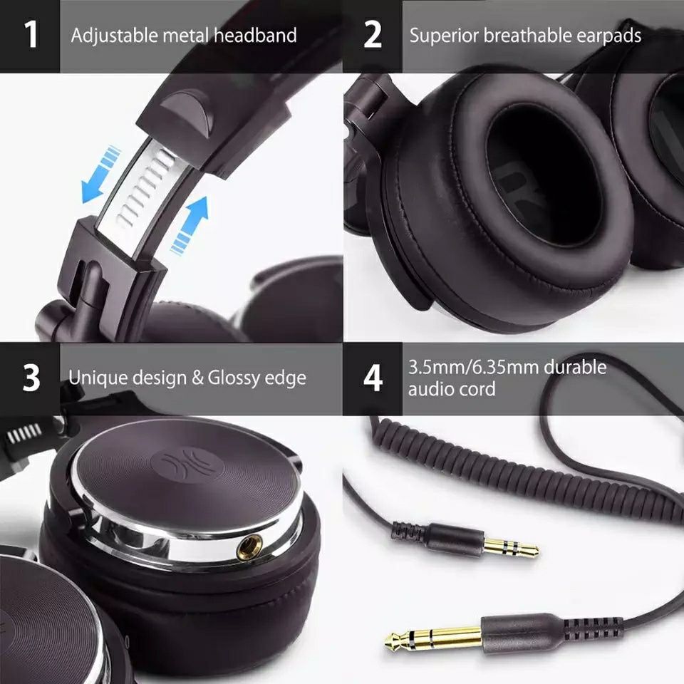 DJ Наушники OneAudio Studio Pro гарнитура Hi-Fi студийные монитор Odio