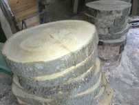 Plastry drewniane jesionowe 10 cm