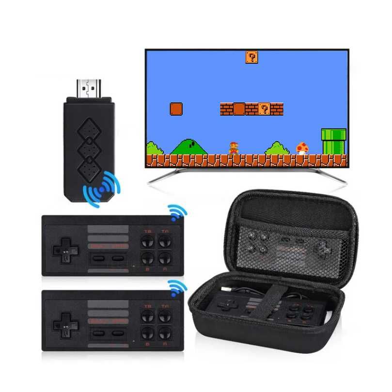 Consola retro HDMI 2 comandos com 1600 jogos portátil