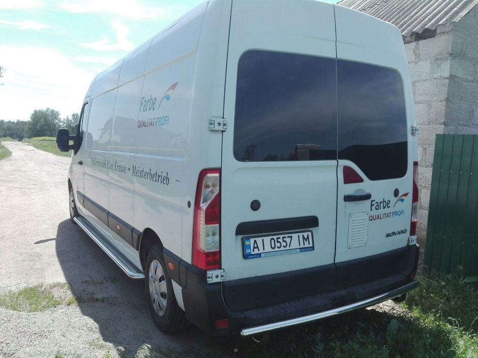 Козырек над лобовым стеклом для Renault Master 2010+ Кенгурятник Хром