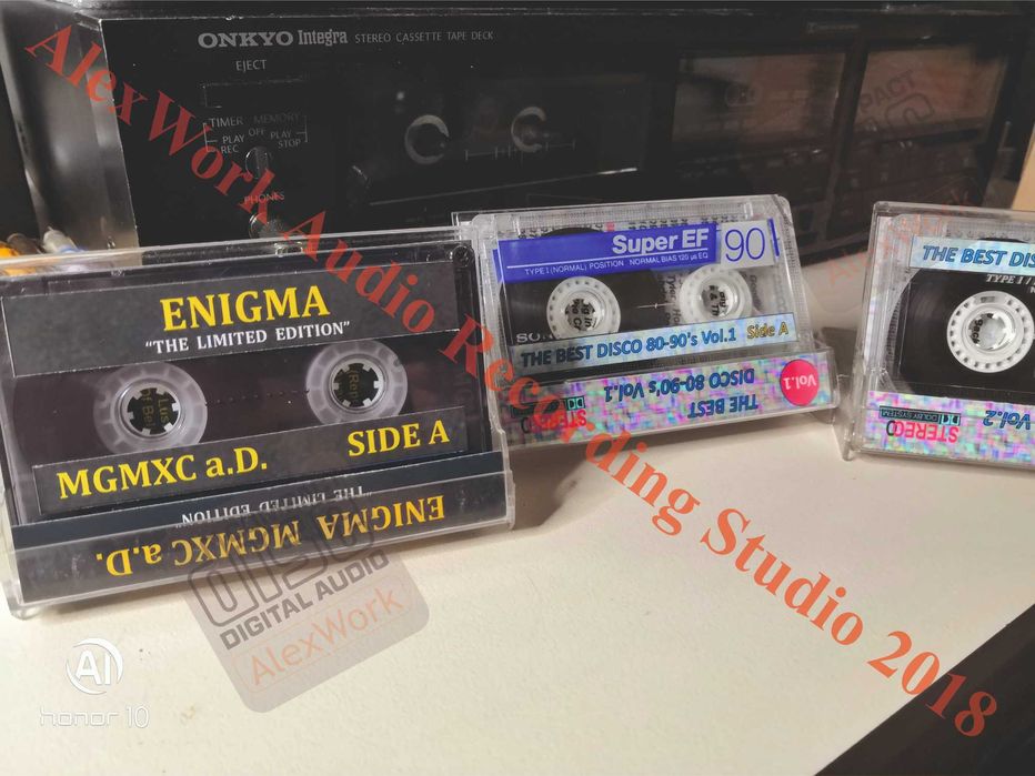 Аудиокассеты: Pink Floyd, Enigma, Whiskey Jazz, Madonna, Disco 80-90's