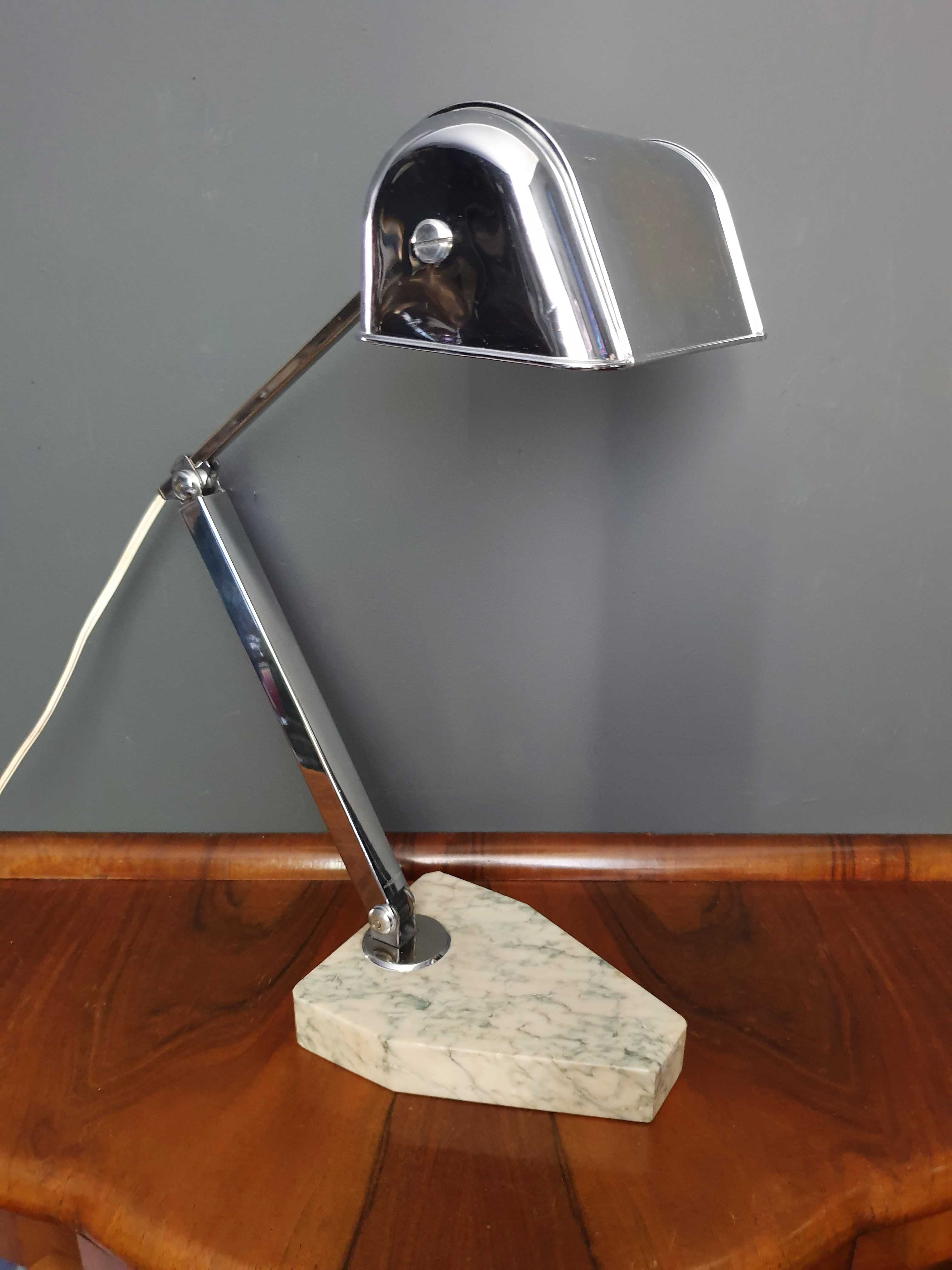 Przedwojenna LAMPA Art Deco Pirouett sygnowana Francja lata 30te